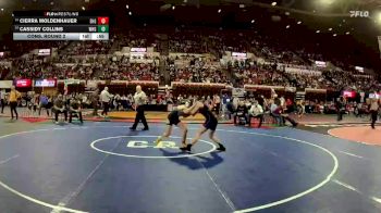 G - 115 lbs Cons. Round 2 - Cierra Moldenhauer, East Helena Girls vs Cassidy Collins, Whitehall/Harrison Girls