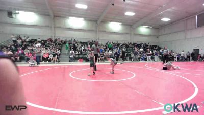 40-46 lbs Rr Rnd 4 - Hattie Price, Brushy Wrestling Club vs Ezlynn Bentley, Brushy Wrestling Club