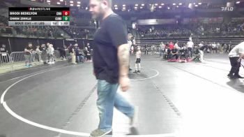 41 lbs 7th Place - Brodi Bedelyon, Cinnaminson vs Owen Zirkle, Cumberland