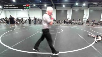 80 lbs Rr Rnd 2 - Isabel Sanchez, Damaged Ear WC vs Alyse Diffenderfer, California Grapplers
