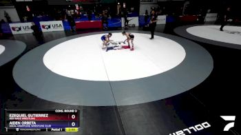 63 lbs Cons. Round 3 - Ezequiel Gutierrez, Red Wave Wrestling vs Aiden Orbeta, Socal Grappling Wrestling Club