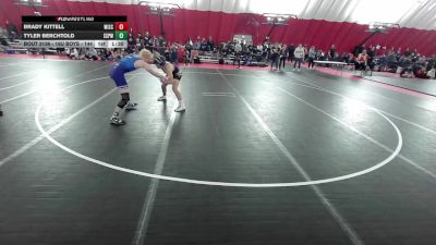 16U Boys - 144 lbs Quarters - Tyler Berchtold, South St. Paul Wrestling Club vs Brady Kittell, Wisconsin