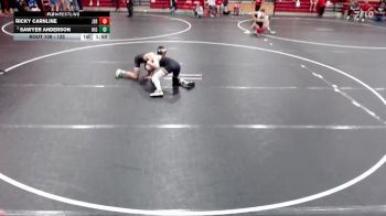 132 lbs Champ. Round 2 - Sawyer Anderson, Highland vs Ricky Carnline, Jerome