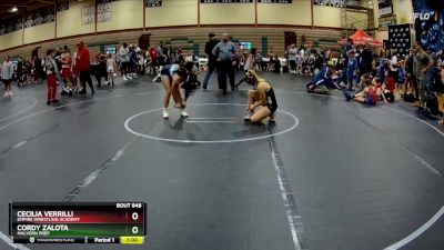 119-145 lbs Round 3 - Cecilia Verrilli, Empire Wrestling Academy vs Cordy Zalota, Malvern Prep