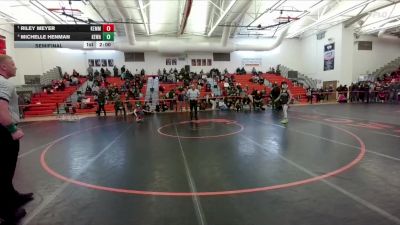 100 lbs Semifinal - Riley Meyer, Kemmerer vs Michelle Henman, Kelly Walsh