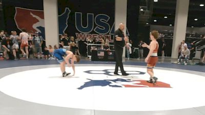 55 kg Champ. Rd Of 64 - Chase Hager, Sanderson Wrestling Academy vs Nico Emili, The Hunt Wrestling Club