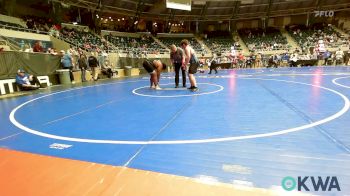 195 lbs Consi Of 4 - Kadn Lewis, Ada Youth Wrestling vs Rosalie Kirkpatrick, Tulsa Blue T Panthers