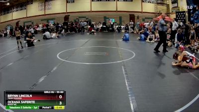 55-60 lbs Semifinal - Brynn Lincoln, Team Tugman vs Oceana Saferite, NOVA WC