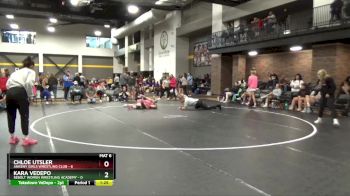 106 lbs Round 6 (16 Team) - Kara VeDepo, Sebolt Women Wrestling Academy vs Chloe Utsler, Ankeny Girls Wrestling Club