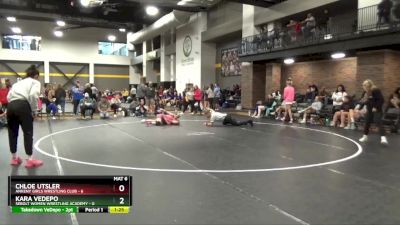 106 lbs Round 6 (16 Team) - Kara VeDepo, Sebolt Women Wrestling Academy vs Chloe Utsler, Ankeny Girls Wrestling Club