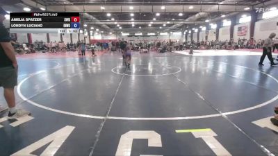 83 lbs Round 4 (6 Team) - Amelia Spatzer, Steel Valley Vixens vs Londyn Luciano, Eagles Nest Wrestling Club