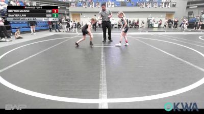62 lbs Rr Rnd 1 - Bryton Mason, Cowboy Wrestling Club vs Sawyer Law, Morrison Takedown Club