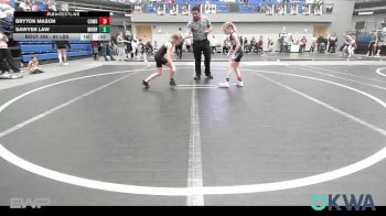 62 lbs Rr Rnd 1 - Bryton Mason, Cowboy Wrestling Club vs Sawyer Law, Morrison Takedown Club