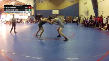 150 lbs 7th Place Match - Riley Carnes, Temescal Canyon vs Brandon Chiang, Irvine