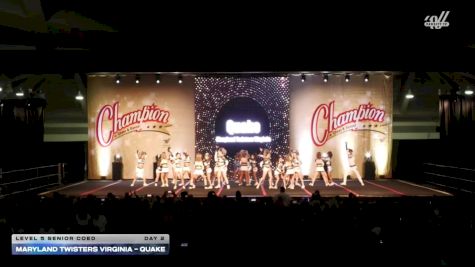 Maryland Twisters Virginia - Quake [2025 L5 Senior Coed Day 2] 2025 Champion Cheer and Dance Grand Nationals