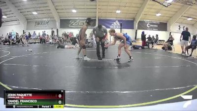 130 lbs Finals (2 Team) - John Paquette, Timberlane vs Yandel Francisco, Team Alien