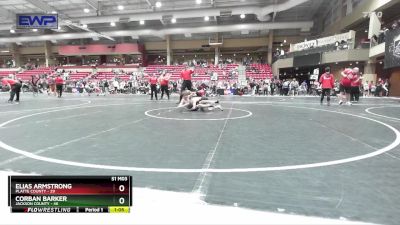 88 lbs Cons. Round 4 - Corban Barker, Jackson County vs Elias Armstrong, Platte County