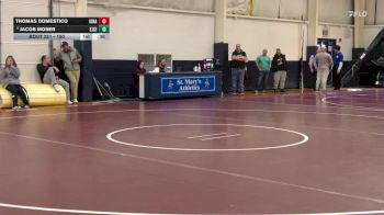 190 lbs Cons. Round 2 - Thomas Domestico, Iona Prep vs Jacob Moser, SJCI