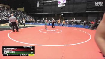 6A-150 lbs Champ. Round 1 - Tate Rusher, Derby vs Julian Newson, Olathe South