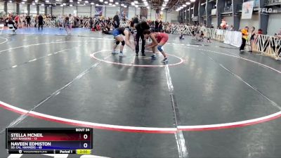 122 lbs Rd# 8 -10:15am Saturday - Naveen Edmiston, So. Cal. Hammers vs Stella McNeil, Lady Rangers