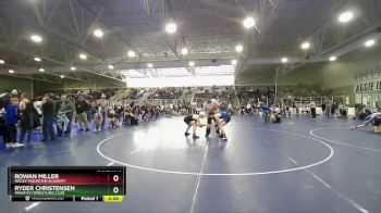 120 lbs Champ. Round 1 - Ryder Christensen, Wasatch Wrestling Club vs Rowan Miller, Rocky Mountain Academy