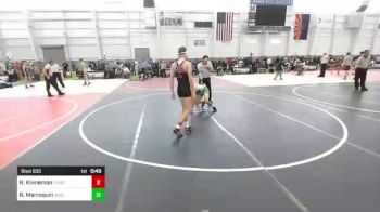 120 lbs Consi Of 8 #2 - Ryder Kinneman, Thorobred WC vs Ricardo Marroquin, Wwct