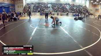 144 lbs Quarterfinal - Adam Joshua Beckford, Wiregrass Ranch vs Mark Whalen, Palmetto Ridge H.S.