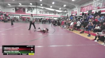 75 lbs Round 5 - Messiah Williams, Odessa Youth Wrestling vs Brooklynn Houk, Carrollton Youth Wrestling