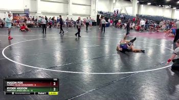 132 lbs Round 6 (16 Team) - Ryder Higdon, Nebraska Smash (Dev A) vs Mason Fox, Florida Young Gunslingers