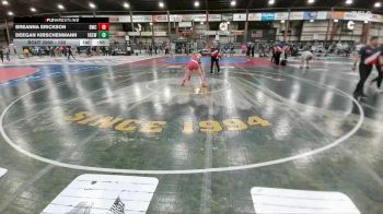 130 lbs 3rd Place Match - Breanna Erickson, Dickinson Wrestling Club vs Deegan Kirschenmann, Valley City Express Wrestling