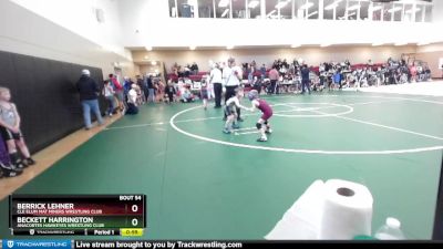 49 lbs 1st Place Match - Beckett Harrington, Anacortes Hawkeyes Wrestling Club vs Berrick Lehner, Cle Elum Mat Miners Wrestling Club