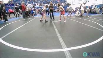 100 lbs Quarterfinal - Carter Helfst, Mustang Bronco Wrestling Club vs Harper Flowers, Chickasha Youth Wrestling