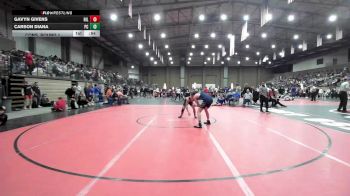 144B Cons. Round 1 - Gavyn Givens, Hillsboro vs Carson Diana, Pine Creek