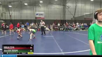 75 lbs Round 5 (6 Team) - Deklin Titus, Nebraska Black vs Sullivan Sigman, South Dakota Blizzard