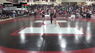 100 lbs Cons. Round 2 - Lily Schulte, West Delaware vs Aylla Karahodzic, Waterloo West