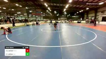 138 lbs Consolation - Spencer LeClair, Maine Trappers vs Zachary Johns, Fisheye