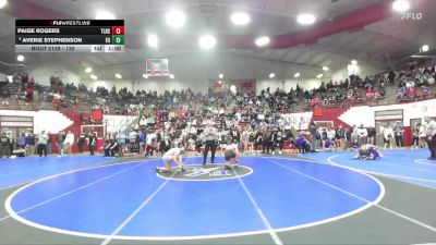 155 lbs Quarterfinal - Averie Stephenson, Eastbrook Highschool vs Paige Rogers, Twin Lakes High School