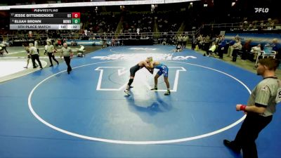 I-138 lbs 5th Place Match - Elijah Brown, Monroe Woodbury vs Jesse Bittenbender, Oceanside