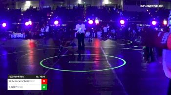 40 lbs Quarterfinal - Waylon Manderscheid, Southern Oregon Strong vs Tristen (Hulk Smash) Craft, Montrose Elite
