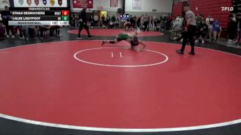 138 lbs Quarterfinal - Caleb Lightfoot, Dubuque Hempstead vs Ethan Desrochers, Montezuma