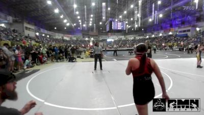 130 lbs Round Of 16 - Malia Bornhoft, Severance Middle School vs Anessah Mickelson, Jefferson Wrestling Club