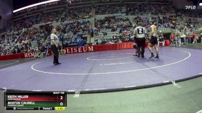 190 lbs Quarterfinal - Boston Caudell, Madison Grant vs Keith Miller, Northwood