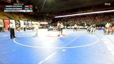 215 Class 3 lbs Champ. Round 1 - Jackson Rotterman, St. Pius X (Kansas City) vs Andrew Westbrook, Chaminade College Prep