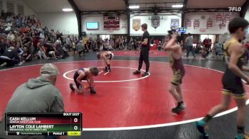 Semifinal - Cash Kellum, Keokuk Wrestling Club vs Layton Cole Lambert, Mediapolis Youth Wrestling