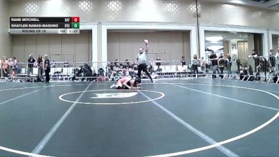 88 lbs Round Of 16 - Rane Mitchell, Bay Area Dragons WC vs Shaylen Babas-Masuno, DTC Wrestling