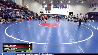 189 lbs 1st Place Match - Keith Studyvin, Laramie Middle School vs Kippen Cochran, Gering Middle School