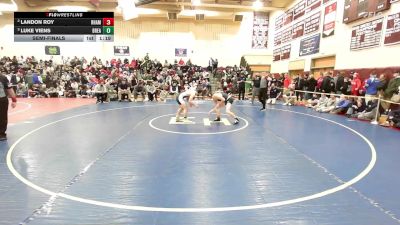 132 lbs Semifinal - Landon Roy, RHAM vs Luke Viens, Bristol Eastern