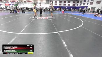 174 lbs Cons. Round 2 - Anthony Pyron, Cumberland (Tenn.) vs Alex Drewek, Siena Heights University