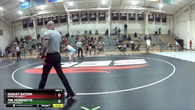 174 lbs Semifinal - Tre Morrisette, Life University vs August Batson, Keiser University