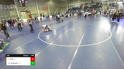 150 lbs Champ. Round 1 - Carter Vazquez, Stallions Wrestling Club vs Landon Hill, Brighton Wrestling Club